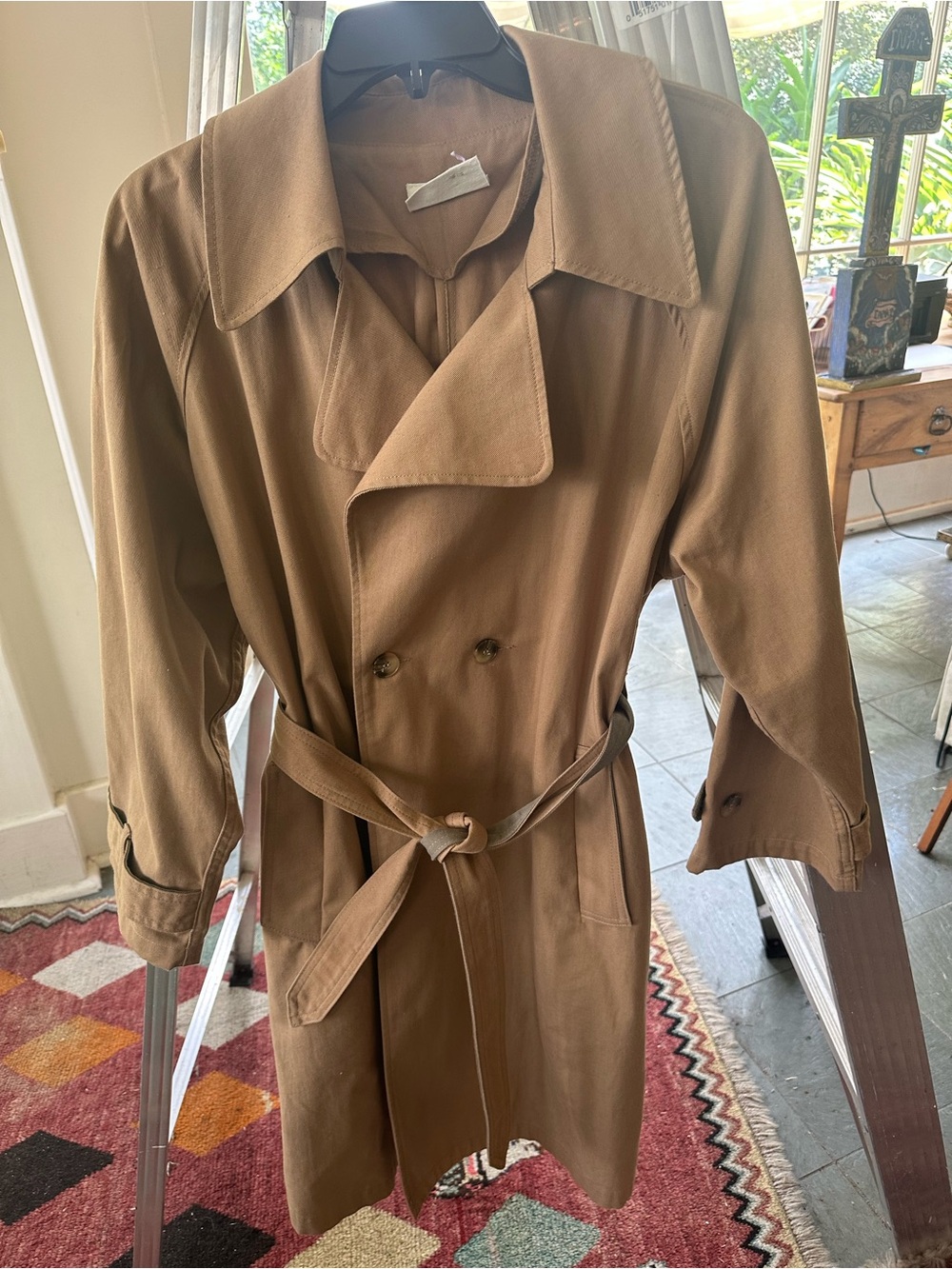Classic womans Tan Trench Coat with Belt